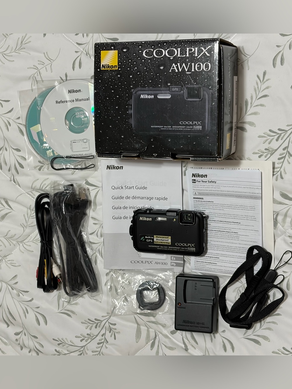 Nikon Coolpix AW100 Digital Camera Waterproof Shockproof Vintage 2011